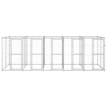 Outdoor-Hundezwinger Verzinkter Stahl 12,1 m²