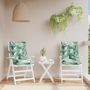 ARDEBO.de - Outdoor-Kissen 2 stk. Blattmuster Blattmuster