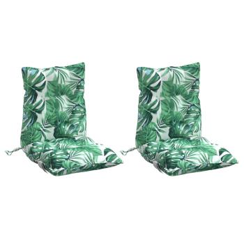 Outdoor-Kissen 2 stk. Blattmuster Blattmuster
