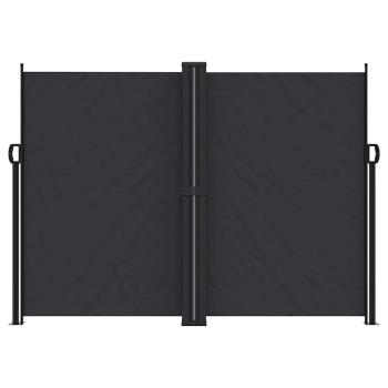 Seitenmarkise Ausziehbar Schwarz 180x1200 cm