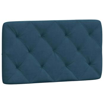 Bettgestell ohne Matratze Blau 90x200 cm Samt