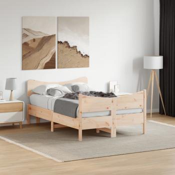 ARDEBO.de - Massivholzbett ohne Matratze 120x190 cm Kiefernholz
