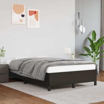 ARDEBO.de - Bettgestell ohne Matratze Schwarz 120x190 cm Kunstleder