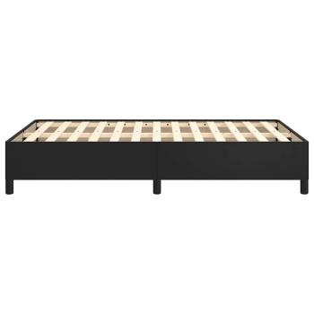 Bettgestell ohne Matratze Schwarz 120x190 cm Kunstleder