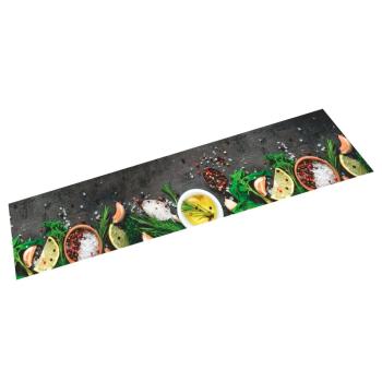 ARDEBO.de - Küchenteppich Waschbar Gewürze 60x300 cm Samt