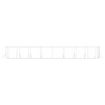 Outdoor-Hundezwinger Silbern 4x16x2 m Verzinkter Stahl