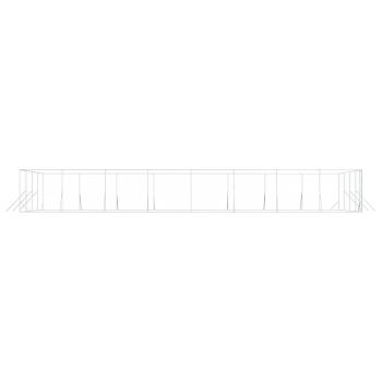 Outdoor-Hundezwinger Silbern 8x16x2 m Verzinkter Stahl