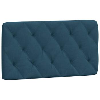 Bett mit Matratze Blau 100x200 cm Samt