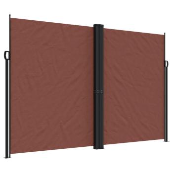 Seitenmarkise Ausziehbar Braun 220x1000 cm
