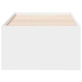 Tagesbett mit Schubladen ohne Matratze Weiß 90x190 cm