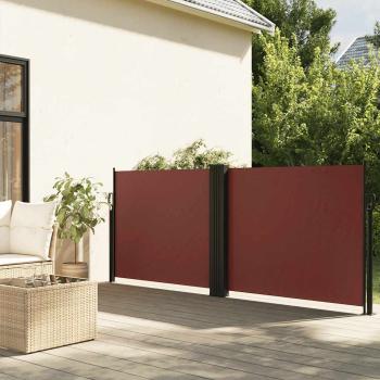 ARDEBO.de - Seitenmarkise Ausziehbar Braun 120x600 cm