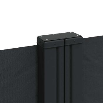 Seitenmarkise Ausziehbar Schwarz 140x600 cm