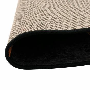 Teppich Waschbar Schwarz und Golden Ø 120 cm