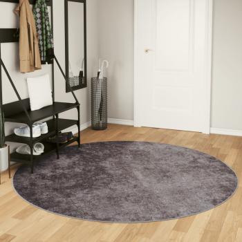 ARDEBO.de - Teppich Waschbar Grau Ø 200 cm
