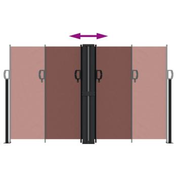 Seitenmarkise Ausziehbar Braun 140x600 cm