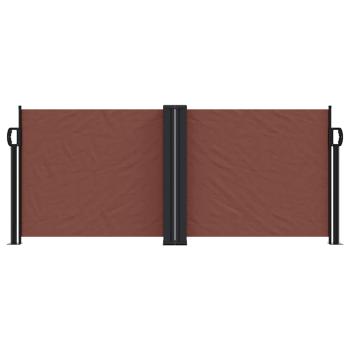 Seitenmarkise Ausziehbar Braun 100x600 cm