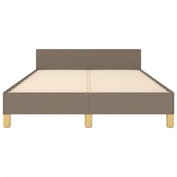 Bettgestell ohne Matratze Taupe 120x190 cm Stoff