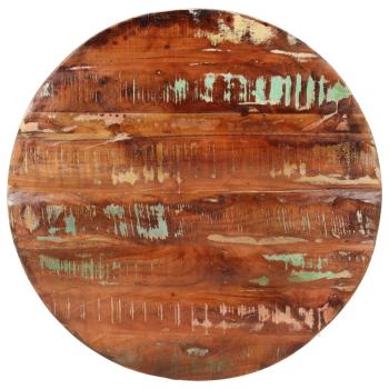 ARDEBO.de - Tischplatte Ø 80x2,5 cm Rund Altholz Massiv