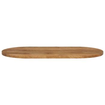 Tischplatte 140x50x2,5 cm Oval Massivholz Mango