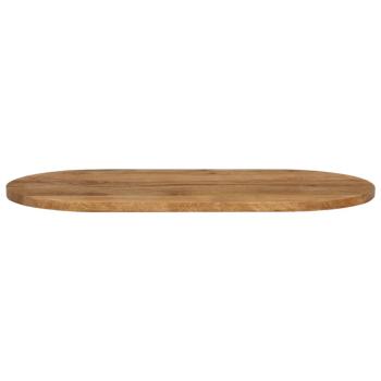 Tischplatte 140x60x3,8 cm Oval Massivholz Mango
