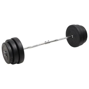 ARDEBO.de - Curlstange mit Hantelscheiben 90 kg
