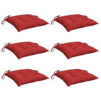 Palettenkissen 6 Stk. Rot 50x50x7 cm Oxford-Gewebe