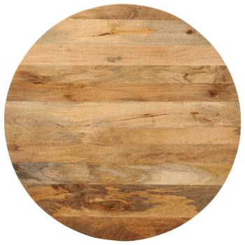 ARDEBO.de - Tischplatte Ø 70x2,5 cm Rund Massivholz Mango