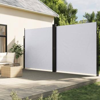 ARDEBO.de - Seitenmarkise Ausziehbar Weiß 200x1000 cm