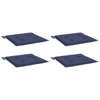Palettenkissen 4 Stk. Marineblau 40x40x3 cm Oxford-Gewebe