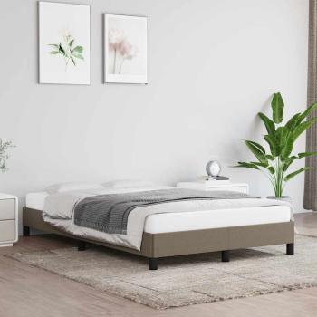 ARDEBO.de - Bettgestell ohne Matratze Taupe 120x190 cm Stoff