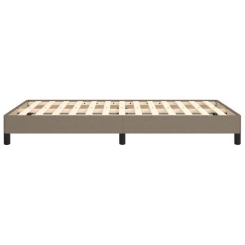Bettgestell ohne Matratze Taupe 120x190 cm Stoff
