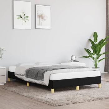 ARDEBO.de - Bettgestell ohne Matratze Schwarz 120x190 cm Stoff