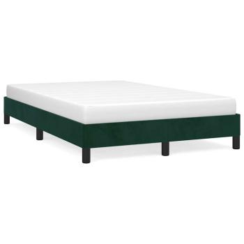 Bettgestell ohne Matratze Dunkelgrün 120x190 cm Samt