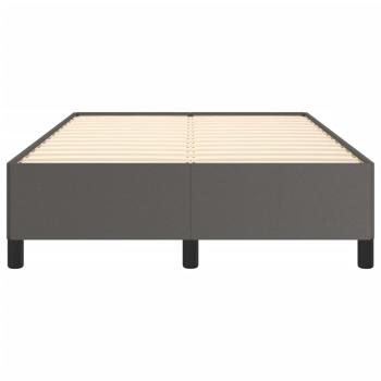 Bettgestell ohne Matratze Grau 120x190 cm Kunstleder