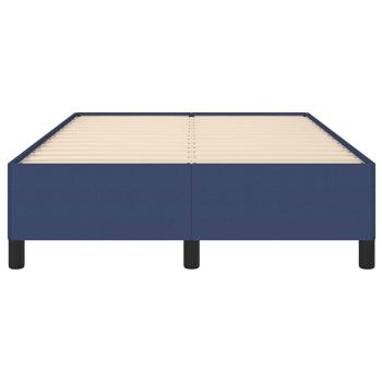 Bettgestell ohne Matratze Blau 120x190 cm Stoff