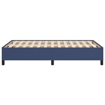 Bettgestell ohne Matratze Blau 120x190 cm Stoff