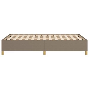 Bettgestell ohne Matratze Taupe 120x190 cm Stoff