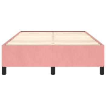 Bettgestell ohne Matratze Rosa 120x190 cm Samt