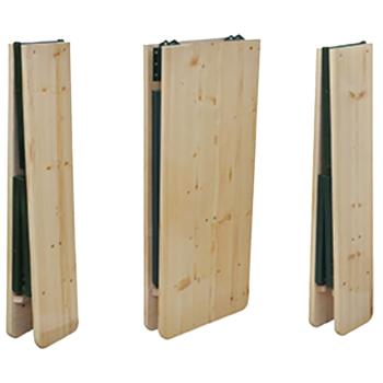 Biertisch mit 2 Bänken Klappbar 220 cm Tannenholz