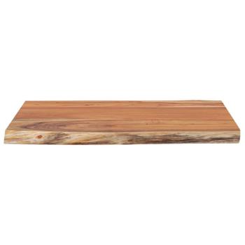 Tischplatte 70x60x2,5cm Rechteckig Massivholz Akazie Naturkante