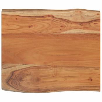 Tischplatte 70x60x2,5cm Rechteckig Massivholz Akazie Naturkante