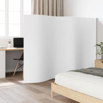 ARDEBO.de - Paravent Weiß Breite 400 cm Höhe 165 cm Bambus