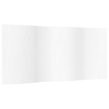 Paravent Weiß Breite 400 cm Höhe 165 cm Bambus