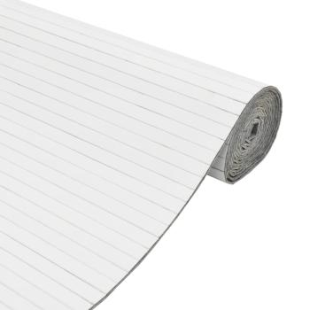 Paravent Weiß Breite 400 cm Höhe 165 cm Bambus