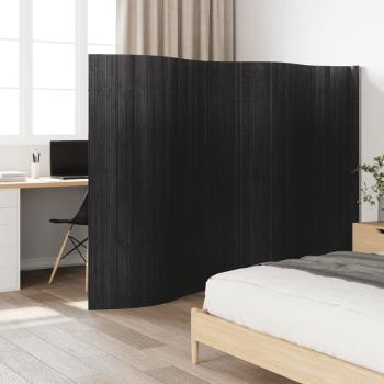 ARDEBO.de - Paravent Grau Breite 400 cm Höhe 165 cm Bambus