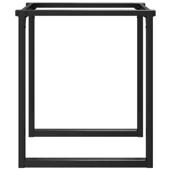 Esstisch-Gestell in O-Form 60x60x73 cm Stahl