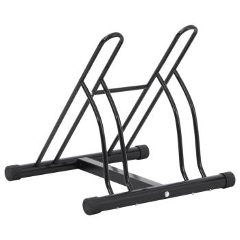Fahrradständer für 2 Fahrräder Freistehend Stahl