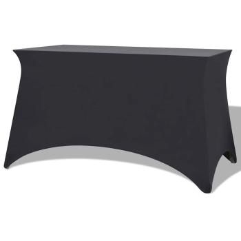 ARDEBO.de - Stretch-Tischhusse 2 Stk. 120 x 60,5 x 74 cm Anthrazit