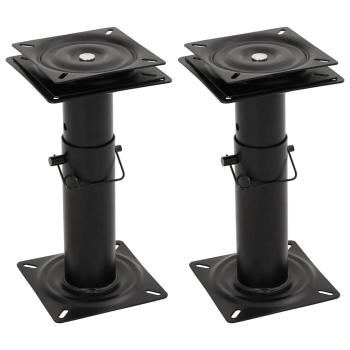 ARDEBO.de - Bootssitz-Podeste 2 Stk. 360° Drehbar Einstellbar Stahl