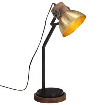 ARDEBO.de - Schreibtischlampe 25 W Antik-Messing 18x18x60 cm E27